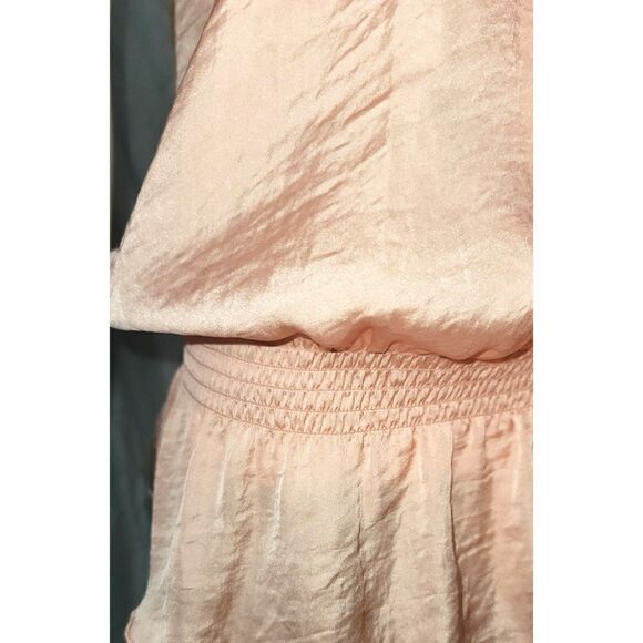 Kenar Peach Camisole Wide shoulder Bands, Ruffled Front and Elastic Waist - M - Picture 7 of 9